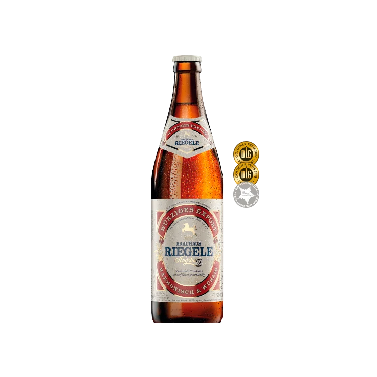 RIEGELE WURZIGES EXPORT bottiglia 0,50L