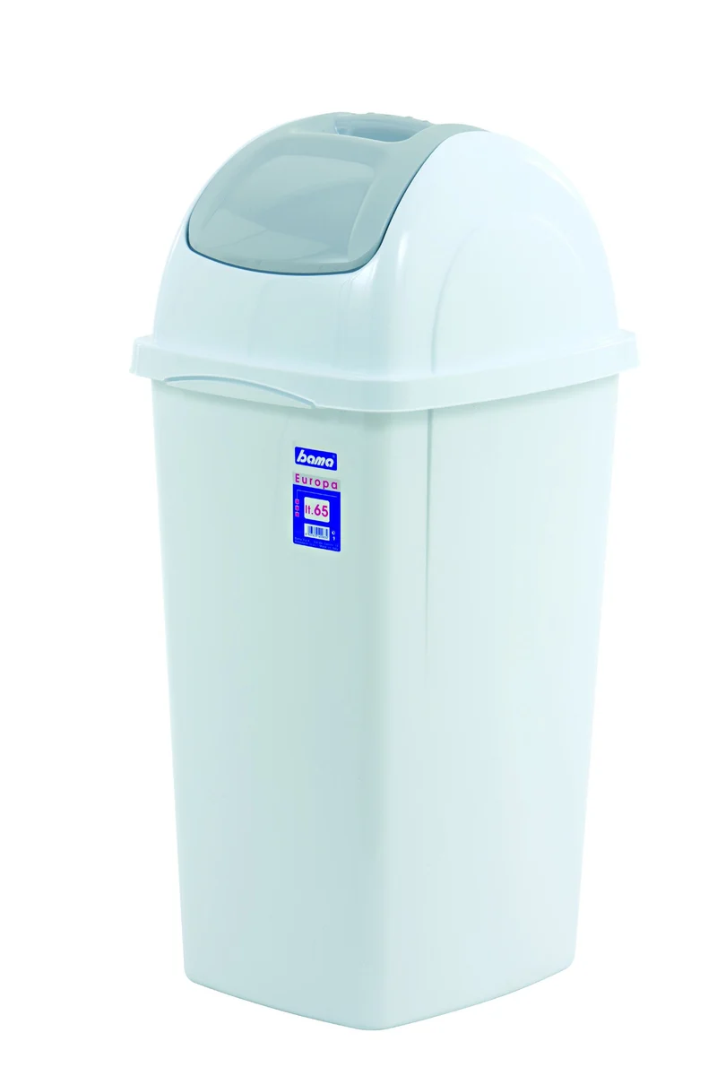 PATTUMIERA EUROPA BASCULANTE PER RIFIUTI 65LT BIANCA (BIANCO)