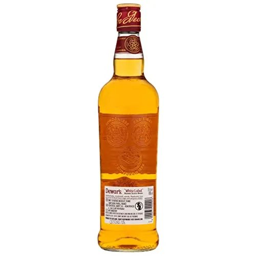 Dewars White Label Blended Scotch Whisky, 40% ABV, 70cl / 700ml, Rifinito in Botti di Rovere Selezionate