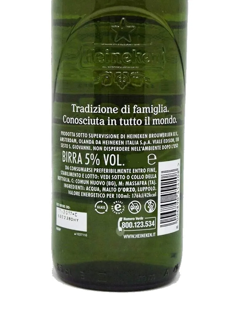 Birra Heineken 33 cl cartone 24pz