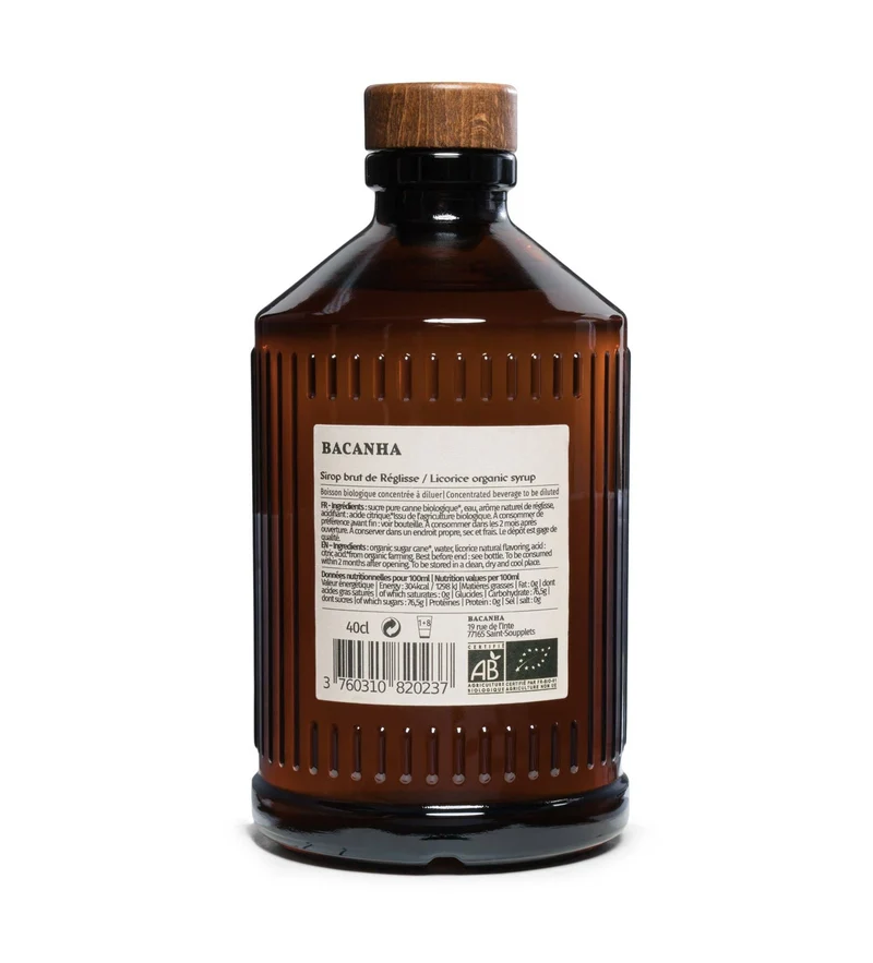 Sirop de Réglisse Brut Biologique - Bacanha