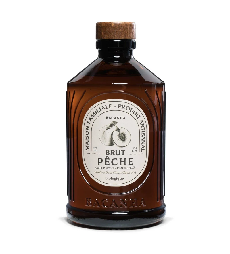 Sirop de Pêche Blanche Brut Biologique - Bacanha