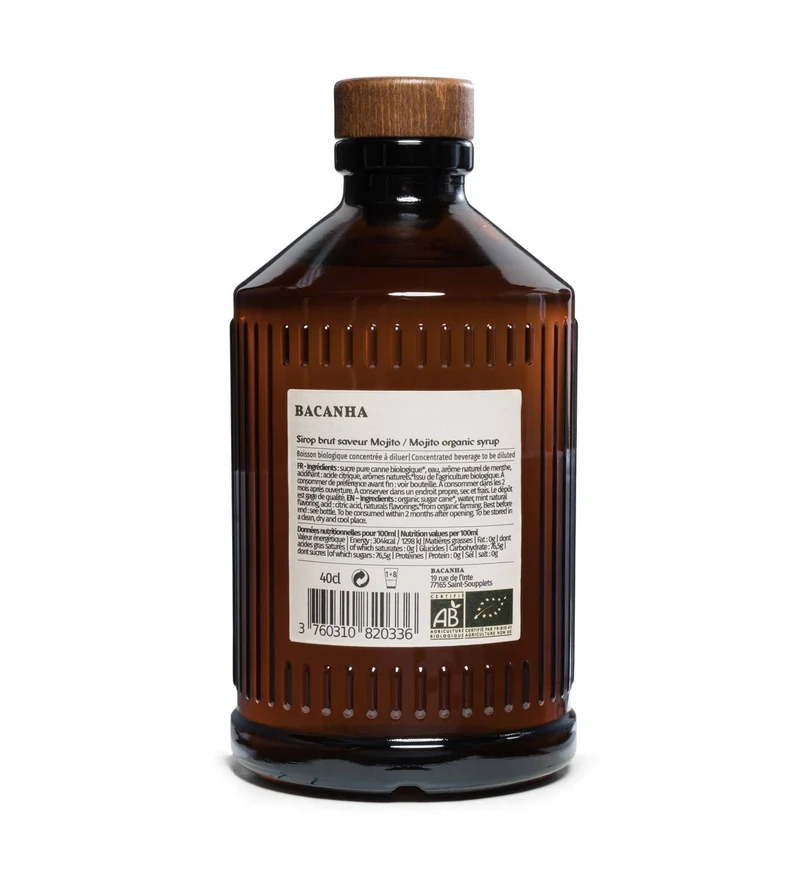 Sirop de Mojito Brut Biologique - Bacanha