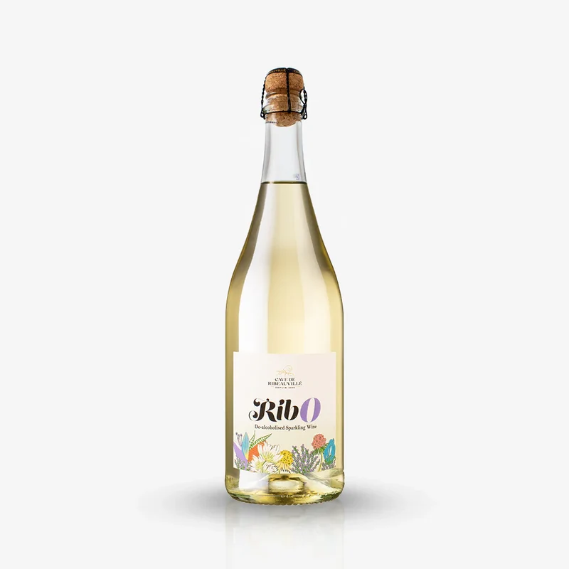 Effervescent blanc d'Alsace Ribo sans alcool 0,5%