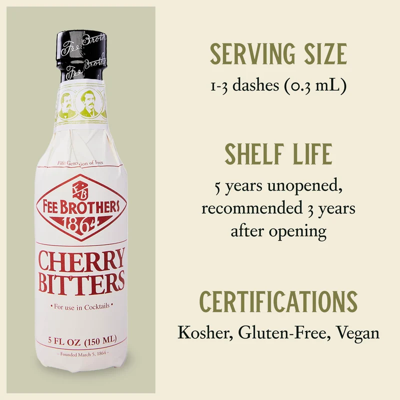 FEE BROTHERS 1864 BITTERS CHERRY Bitter aromatizzante CL.10