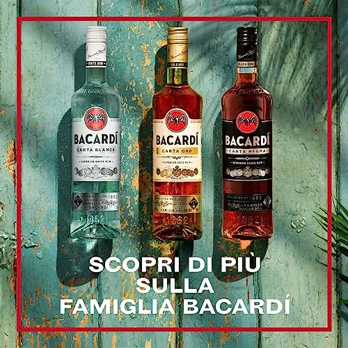 BACARDÍ Carta Blanca White Rum, Rum Bianco dei Caraibi