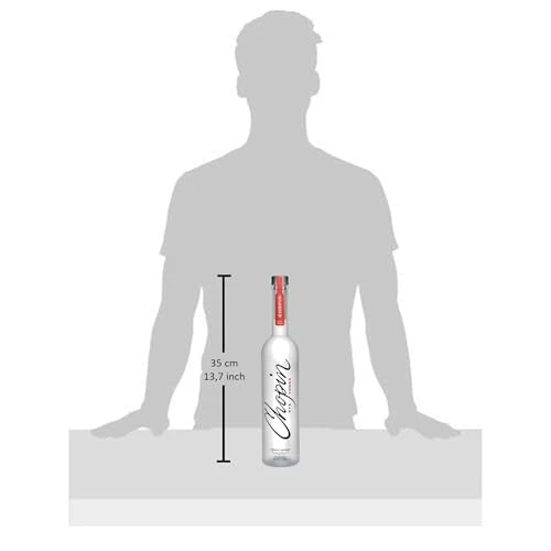 Chopin Rye - Wodka dal Sapore Piccante con Note di Pepe Nero, 40% Bottiglia da 700ml