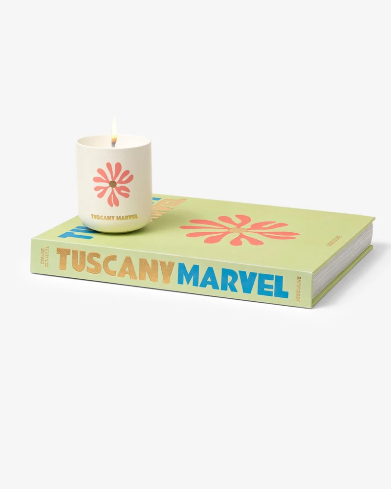 Tuscany - Candle and Book Gift Set