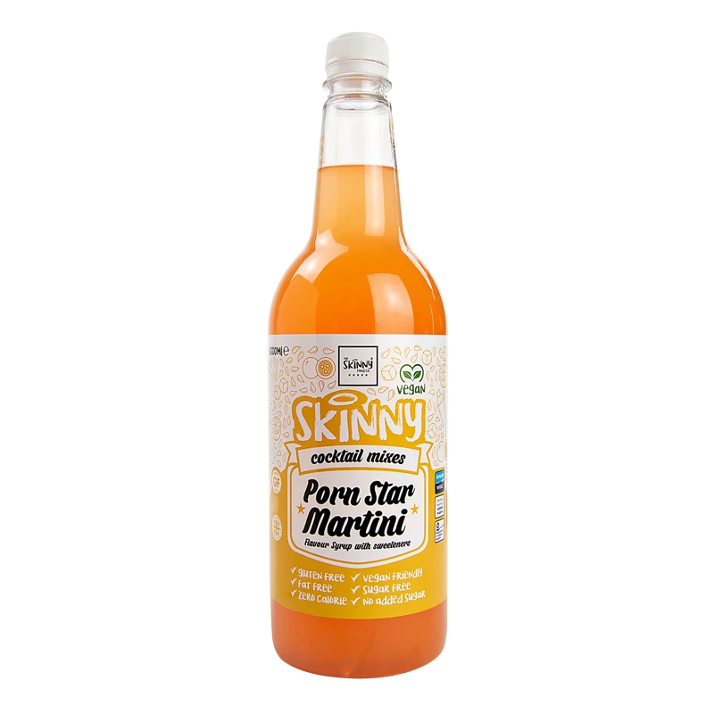 (Liquidazione, data di scadenza precedente, settembre 2025) Porn Star Martini Sugar Free Skinny Cocktail Mixer - 1 litro