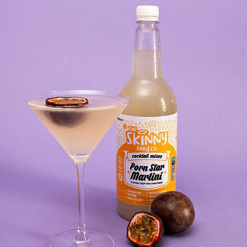 (Liquidazione, data di scadenza precedente, settembre 2025) Porn Star Martini Sugar Free Skinny Cocktail Mixer - 1 litro