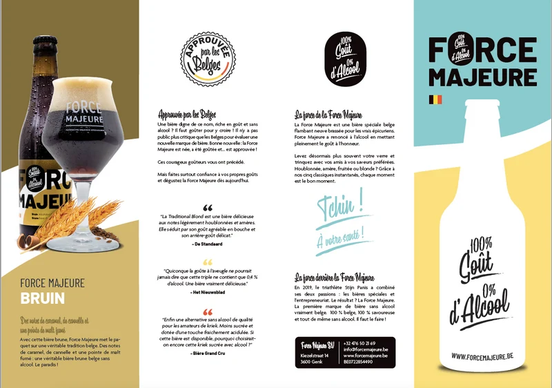 Collection 5 bières sans alcool Force Majeure