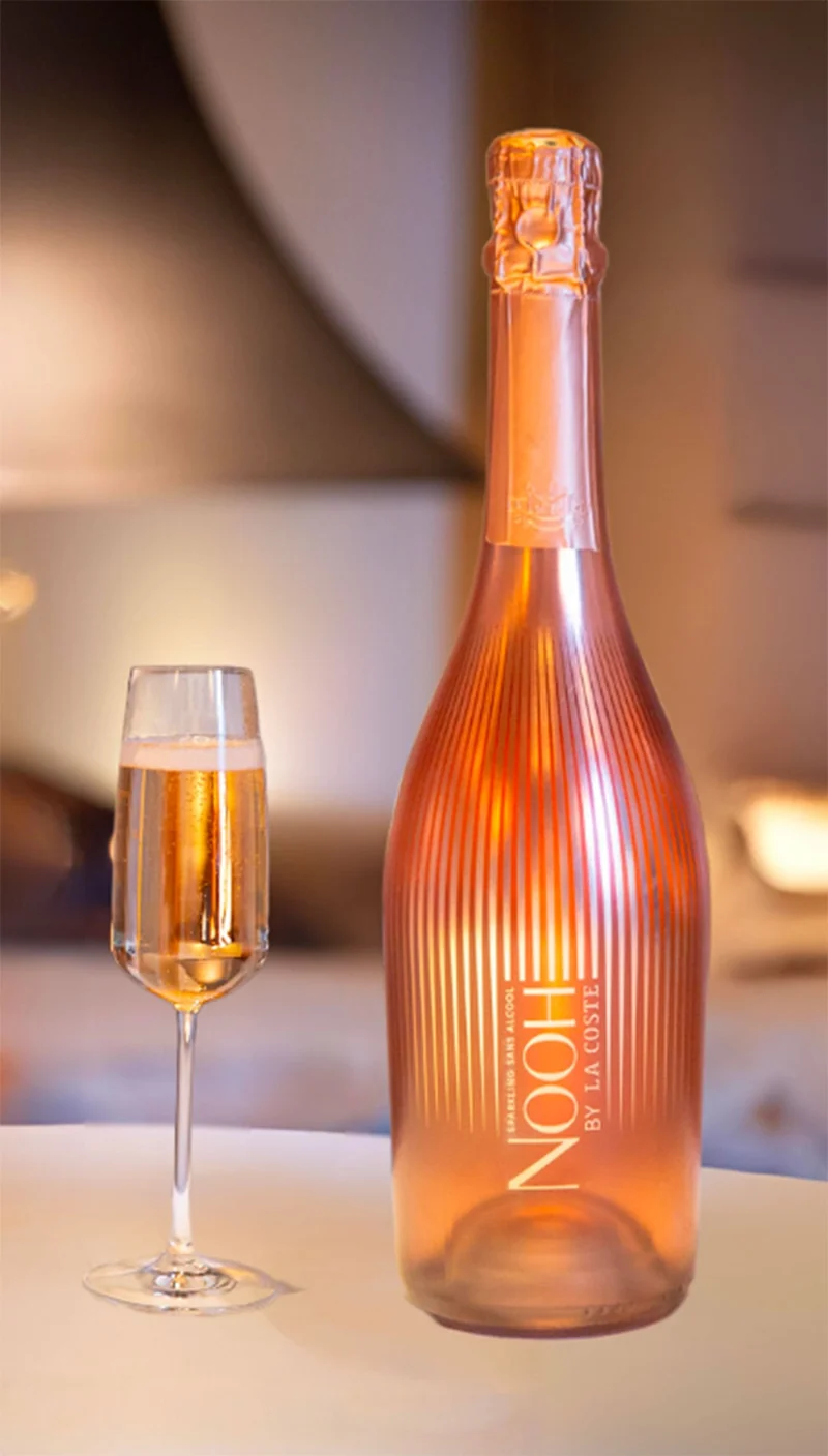 Vin effervescent rosé NOOH by La Coste 0,0% sans alcool