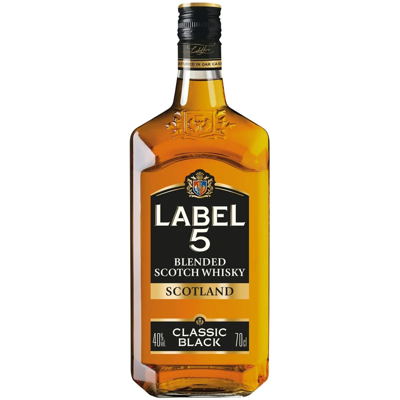 Label 5 Blended Scotch whisky Classic Black 70 cl