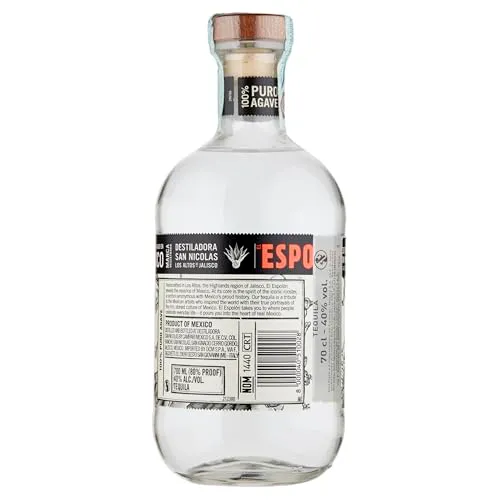 Espolòn Tequila Blanco, Bottiglia in Vetro da 70cl