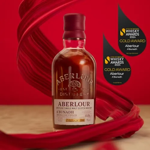 Aberlour A'Bunadh Cask Highland Single Malt Scotch Whisky, 70 cl (i numeri di lotto possono variare)