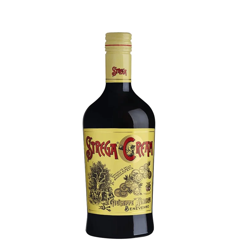 LIQUORE CON PANNA STREGA CREAM ALBERTI 70cl 17% vol IN ASTUCCIO REGALO