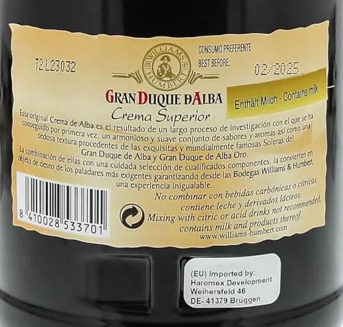 Williams & Humbert Crema De Alba - 700 ml