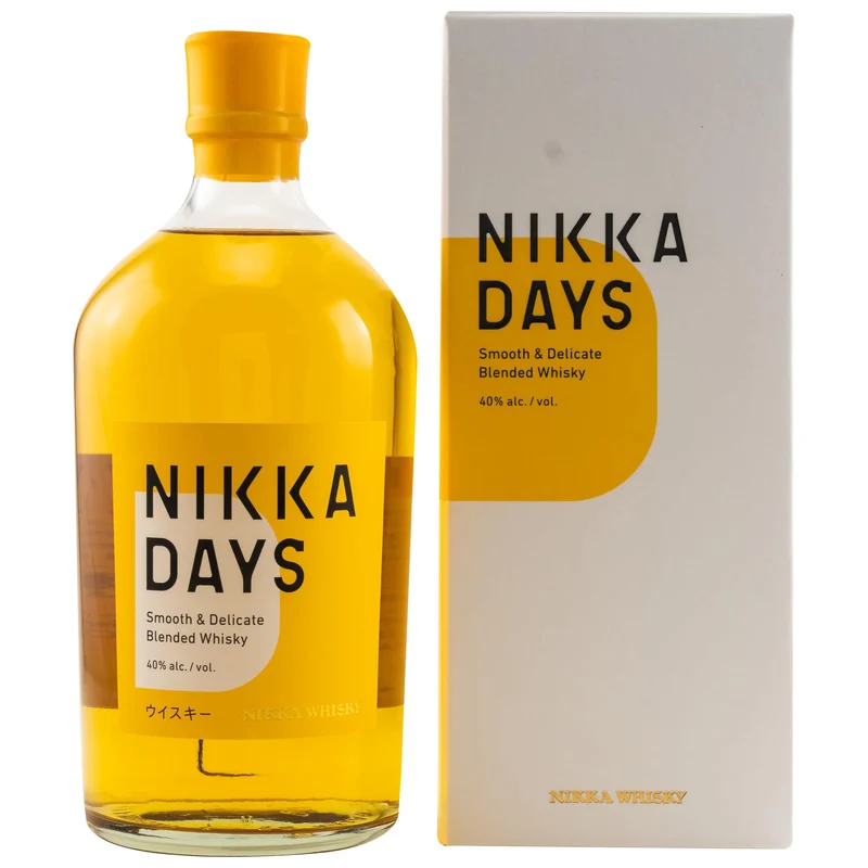Nikka DAYS Smooth & Delicate Blended Whisky 40% Vol. 0,7l in Giftbox, 70cl