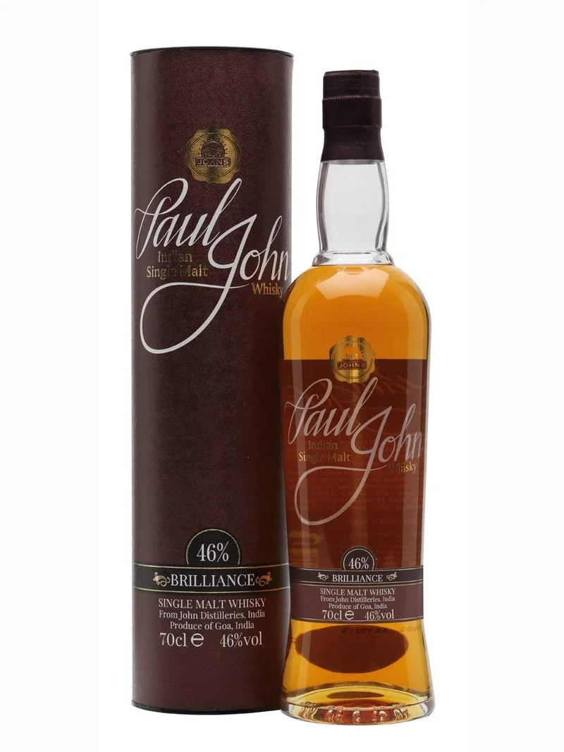 Paul John Distillery "Brilliance" Single Malt Whisky Indiano (Non Torbato) Con Astuccio - Paul John Distillery - 700 ml