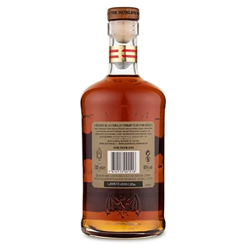 BACARDÍ Reserva 8 Year Old Premium Caribbean Rum, Vol. 40%, 70 cl / 700 ml, pregiato rum invecchiato 8 anni in botti di rovere sotto al sole dei Caraibi