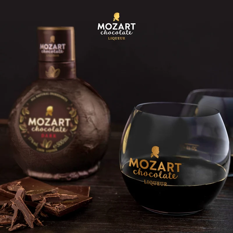 Mozart Chocolate Liqueurs "Dark Chocolate" Liquore Di Cioccolato Fondente - Mozart Distillery - 700 ml