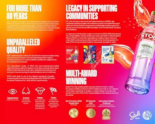 Stolichnaya Vodka, 700ml