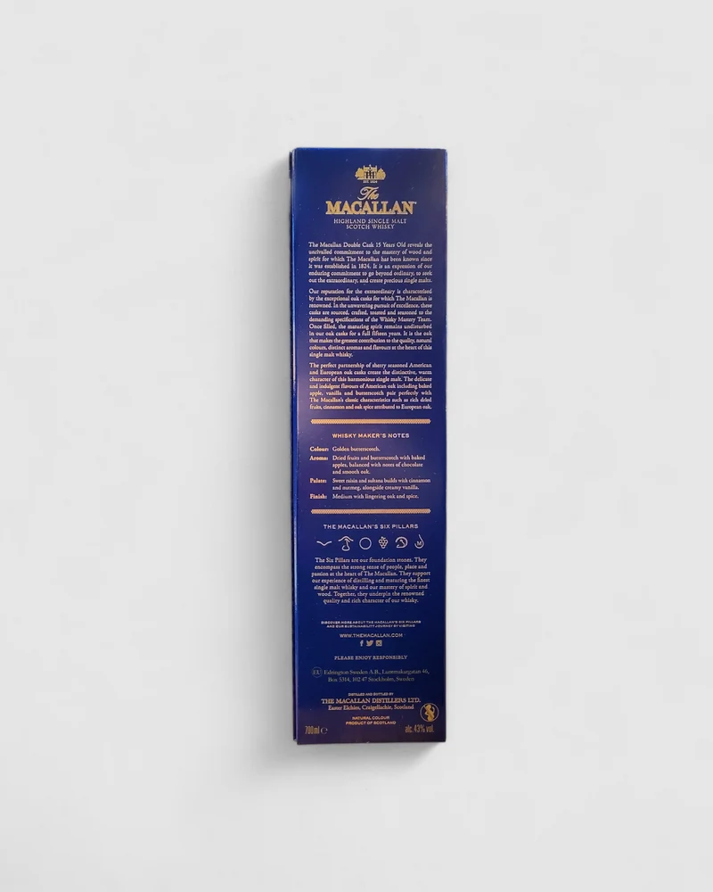 Scotch Whisky Highland Single Malt 15yo - The Macallan