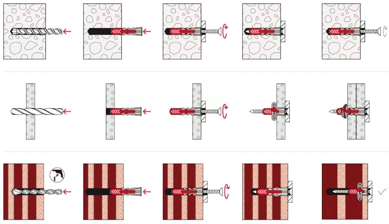 Tassello Fischer Duopower 10x50 S Con Vite. Scatola 25 pezzi. Fischer