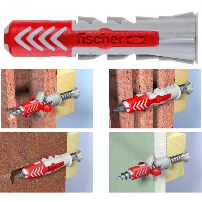 Tassello Fischer Duopower 10x50 S Con Vite. Scatola 25 pezzi. Fischer