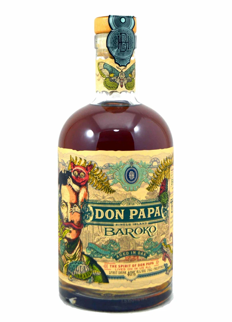 Don Papa Baroko, Bottiglia