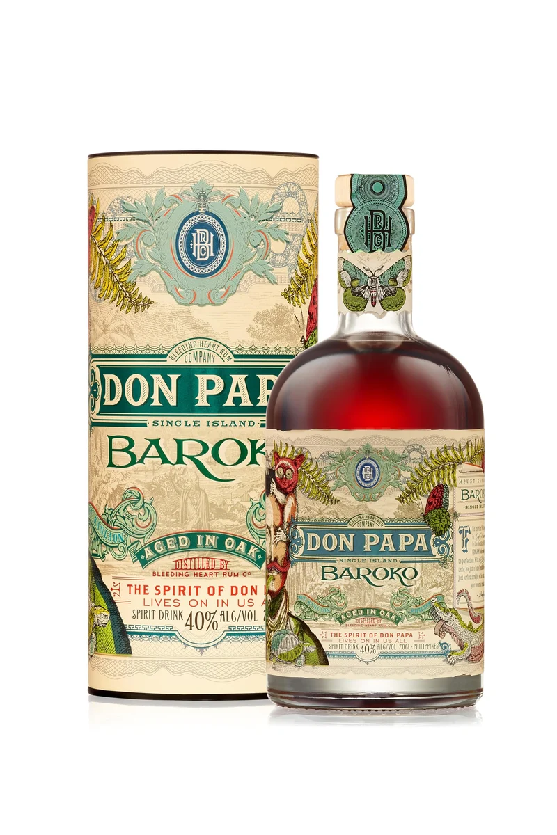 Don Papa Baroko, Bottiglia