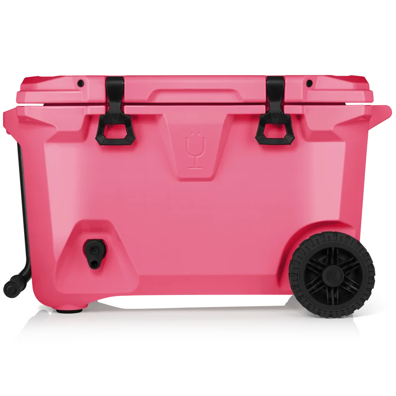 BrüTank 55-Quart Rolling Cooler | Neon Pink