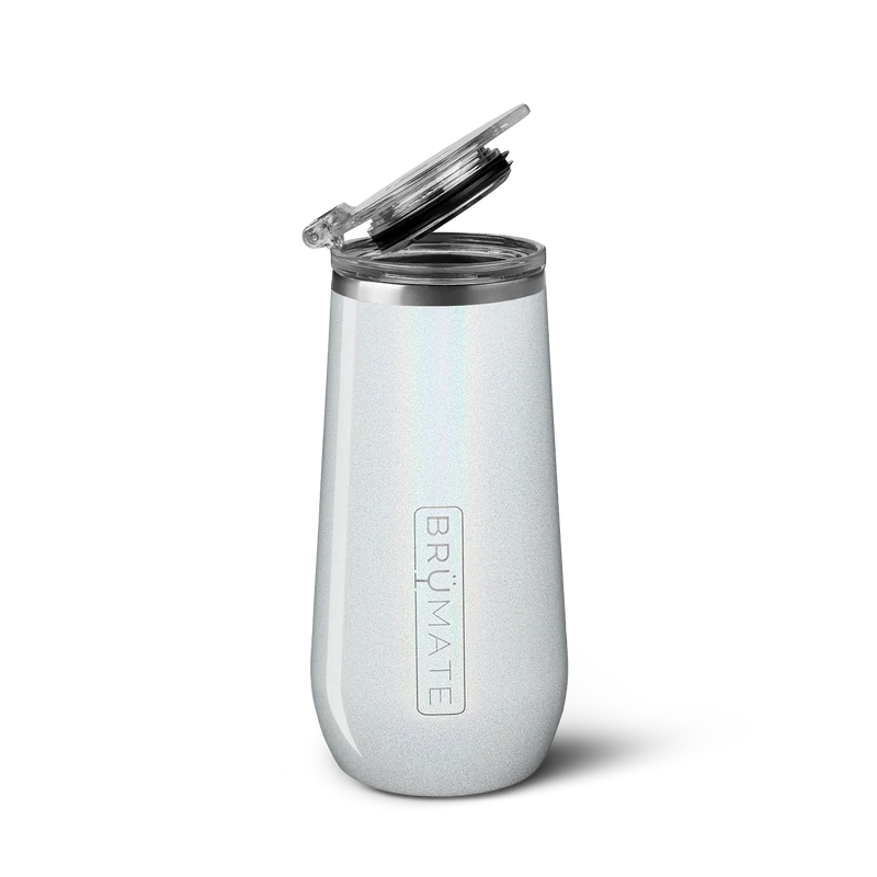 Champagne Flute | Glitter White | 12oz