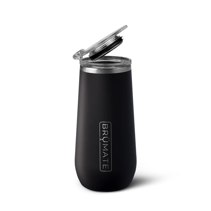 Champagne Flute | Matte Black | 12oz