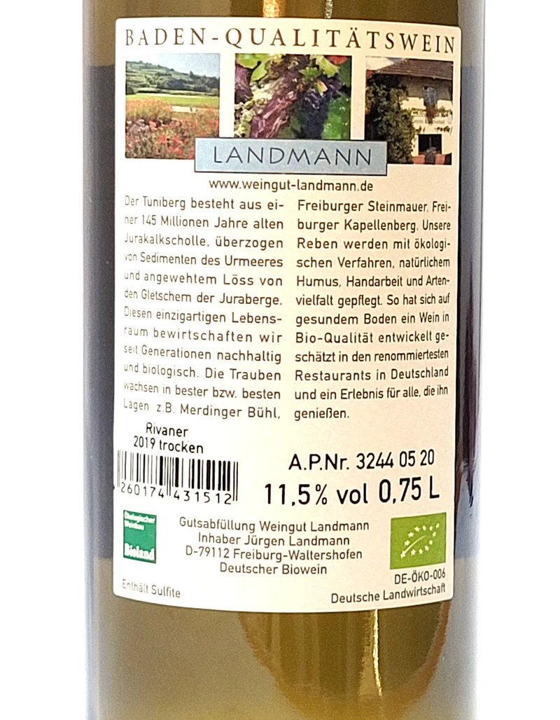 Rivaner | 750ml | Bio