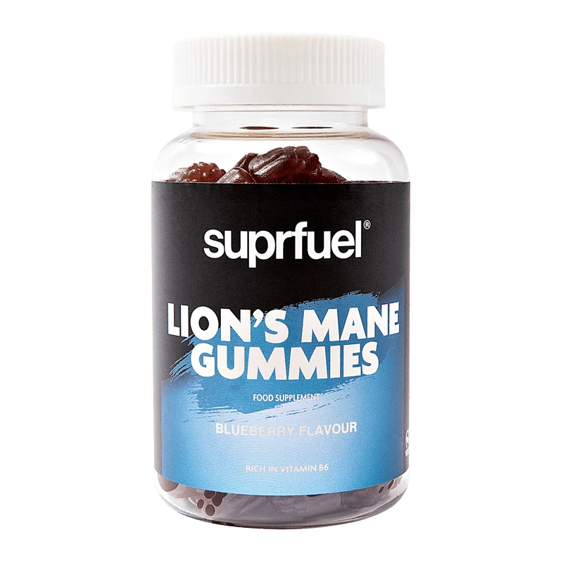 Suprfuel Lion's Mane Blueberry Gummies al gusto di 300 mg - 60 Gummies