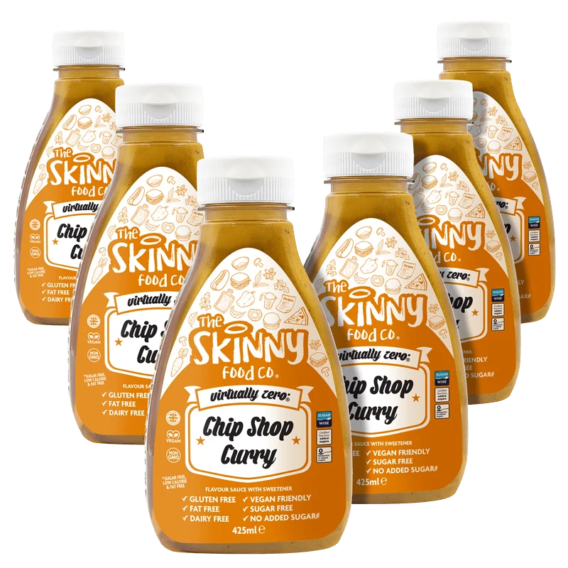 Case Chip Shop Curry Virtually Zero© Calorie Skinny Sauce - 425 ml x 6 unità