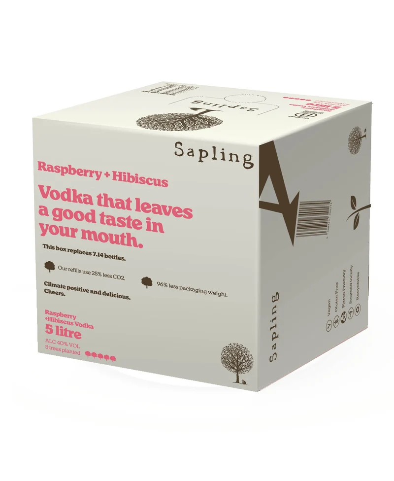 (5,000) Bag In Box Raspberry & Hibiscus Vodka - Sapling Spirits