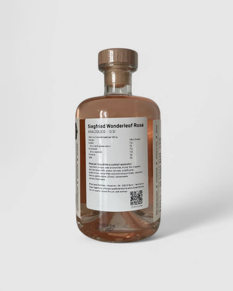 Siegfried Wonderleaf Rosé - Pink Gin Analcolico - Siegfried Gin
