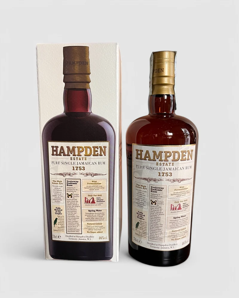 Hampden Estate - pure single Jamaican Rum 1753
