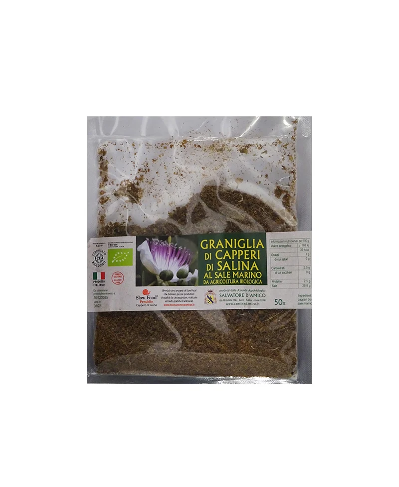(50 Gr) Graniglia Di Capperi Di Salina Al Sale Marino - D'amico