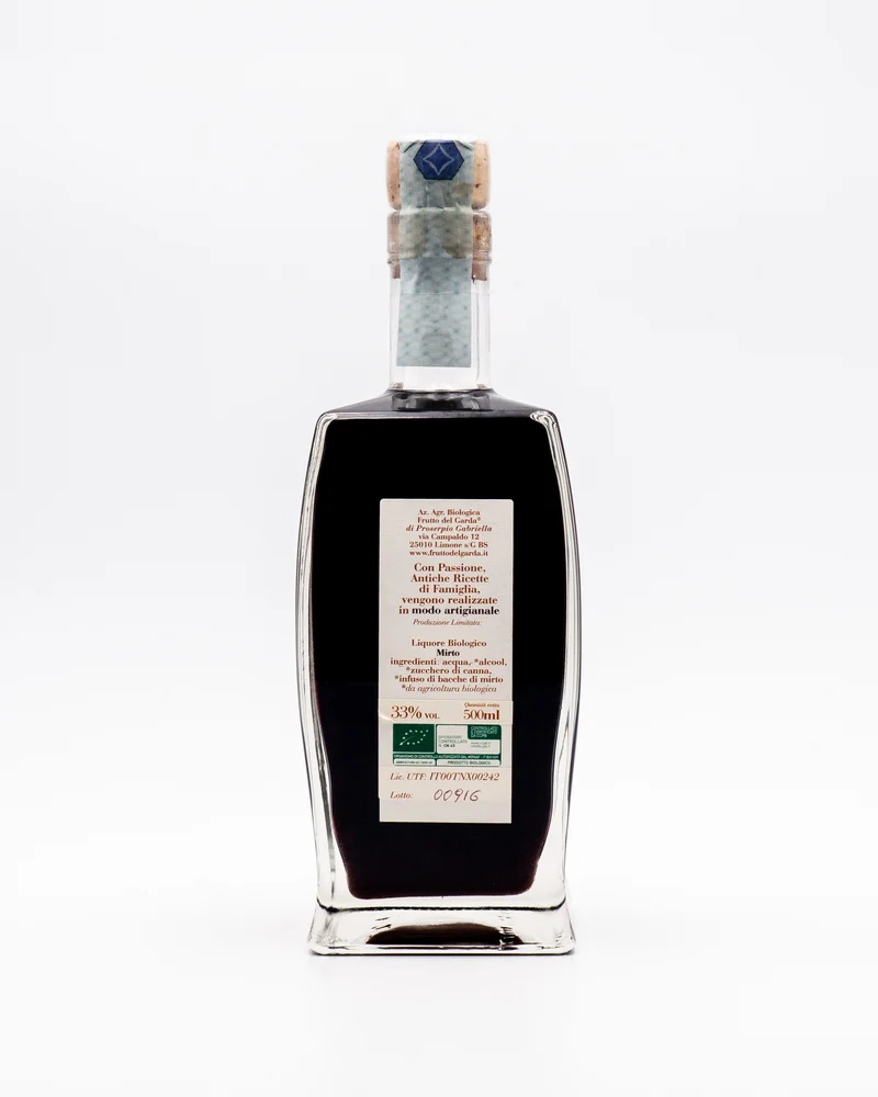 Mirto liquore biologico - Frutto del Garda