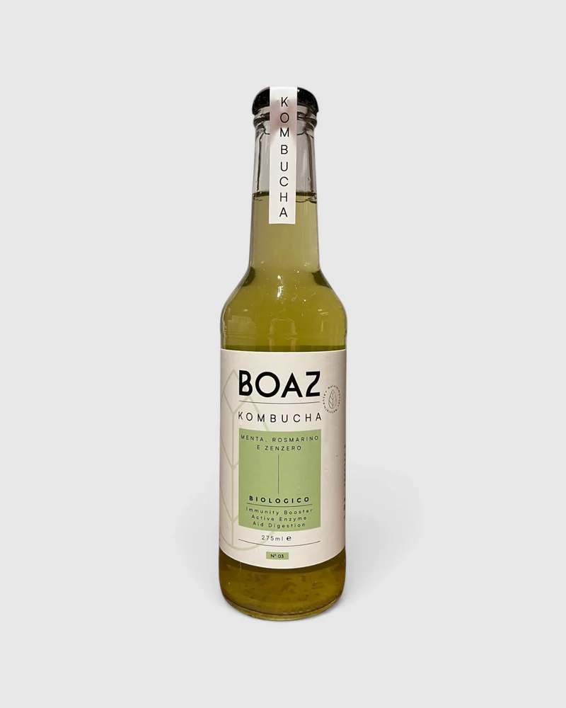 Kombucha Bio Menta, Rosmarino e Zenzero - Boaz