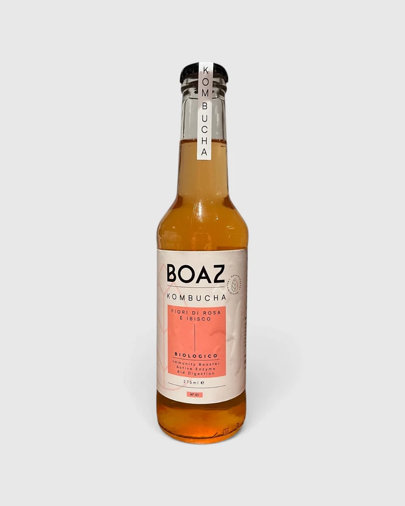 Kombucha Bio Fiori di Ibisco e Rosa - Boaz