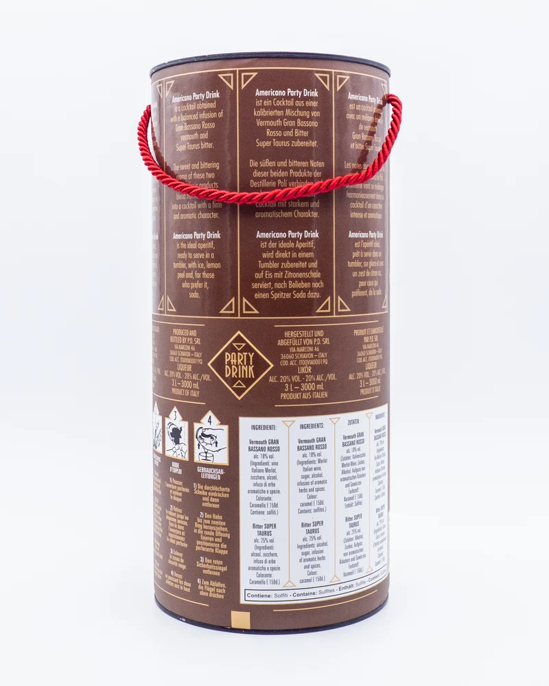 The Great Americano Cocktail Bag in Box 3l - Poli