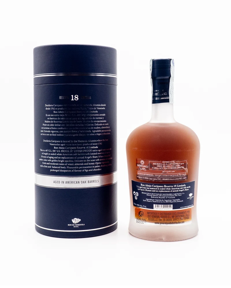 Rum Carupano 18 Reserva Limitada - Carupano