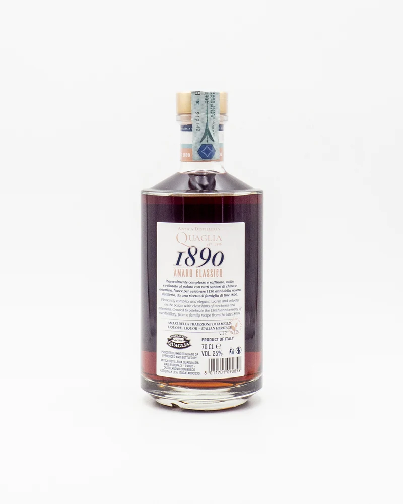 Amaro Classico 1890 - Antica Distilleria Quaglia