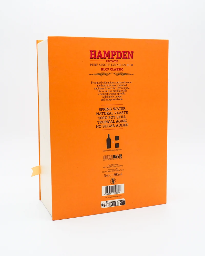 Rum HLCF Classic Pure Single Jamaican Confezione Regalo con bicchieri - Hampden Distillery | 60% 0,7l
