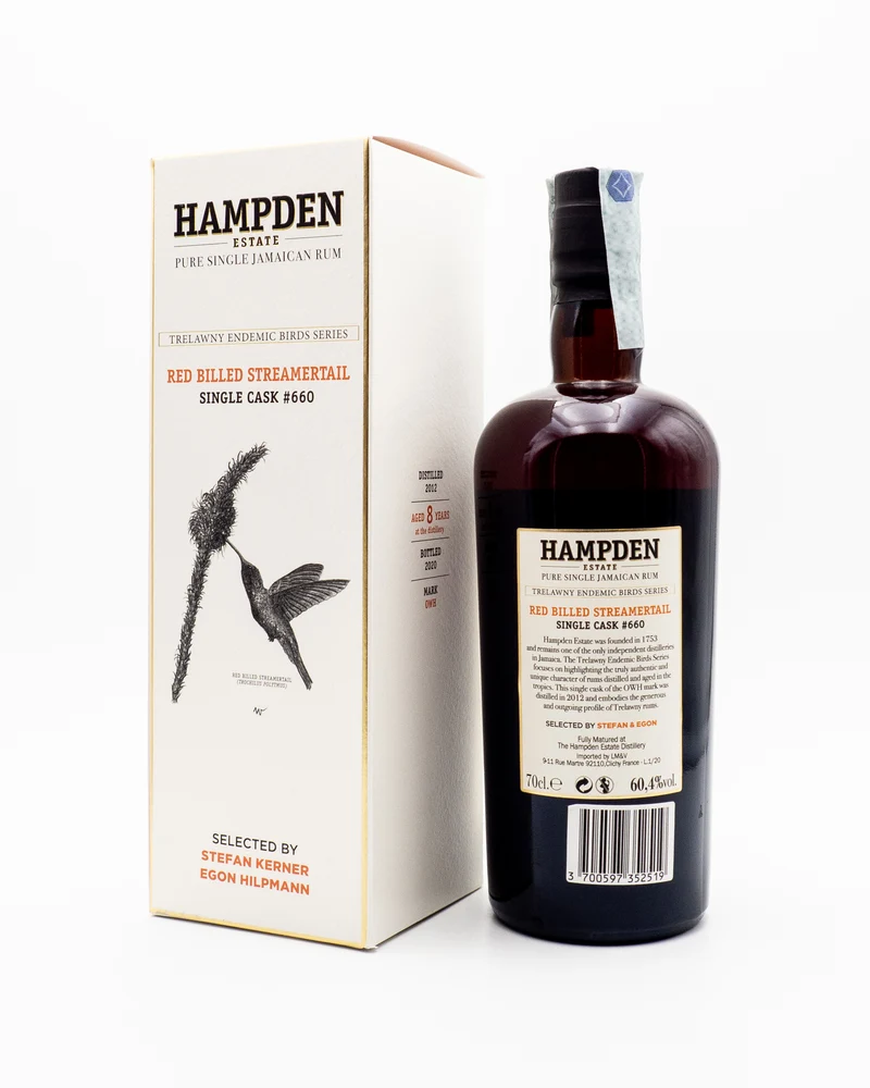 Rum Hampden Red Billed Streamertail OWH Single Cask #660