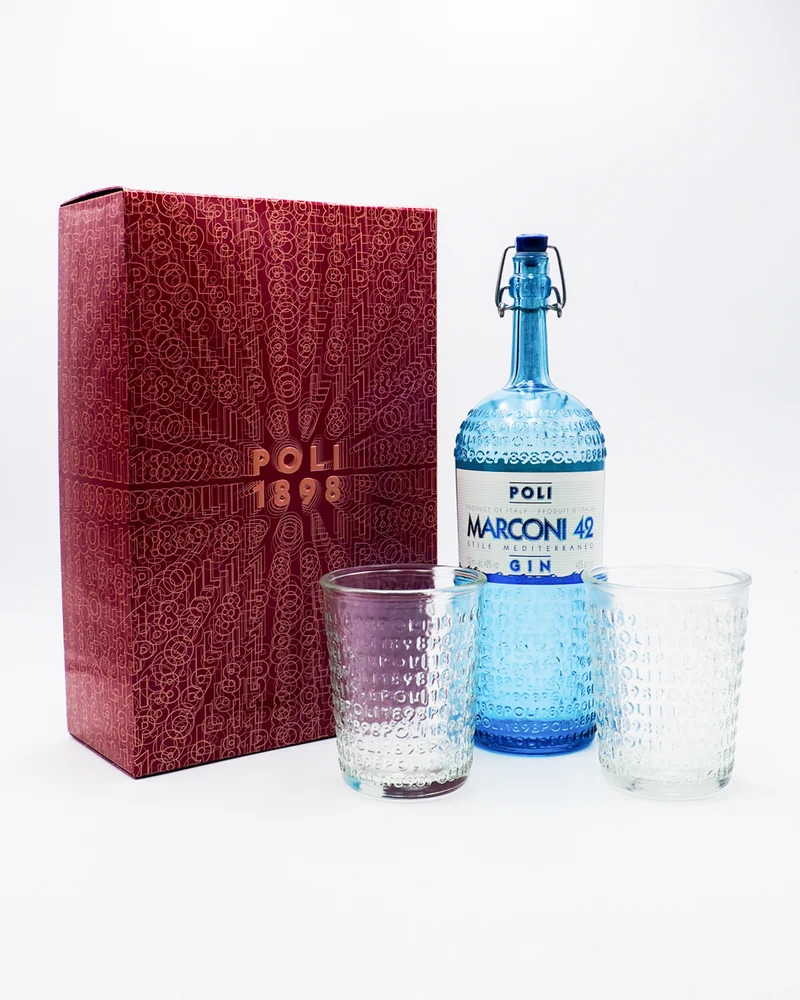 Gin Marconi Mediterraneo 42 - Poli - Set 2 bicchieri